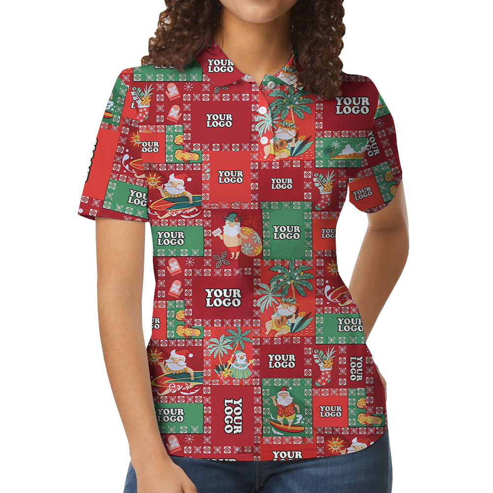 Polo Shirt Christmas Island Holiday Custom Logo