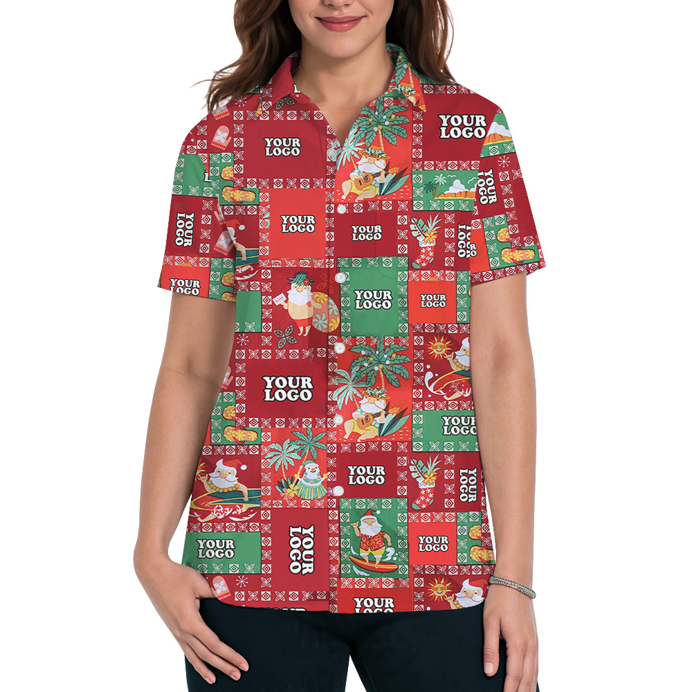 Christmas Island Holiday Custom Logo Hawaiian Shirt