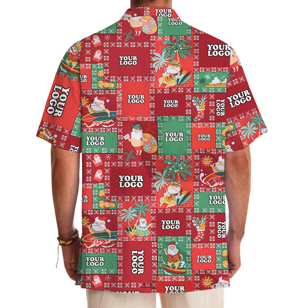 Christmas Island Holiday Custom Logo Hawaiian Shirt