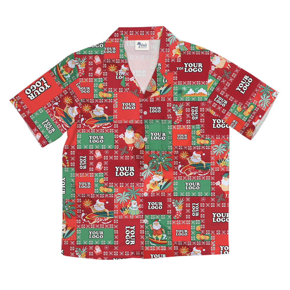 Christmas Island Holiday Custom Logo Hawaiian Shirt