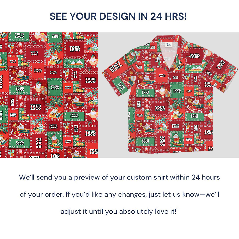 Christmas Island Holiday Custom Logo Hawaiian Shirt