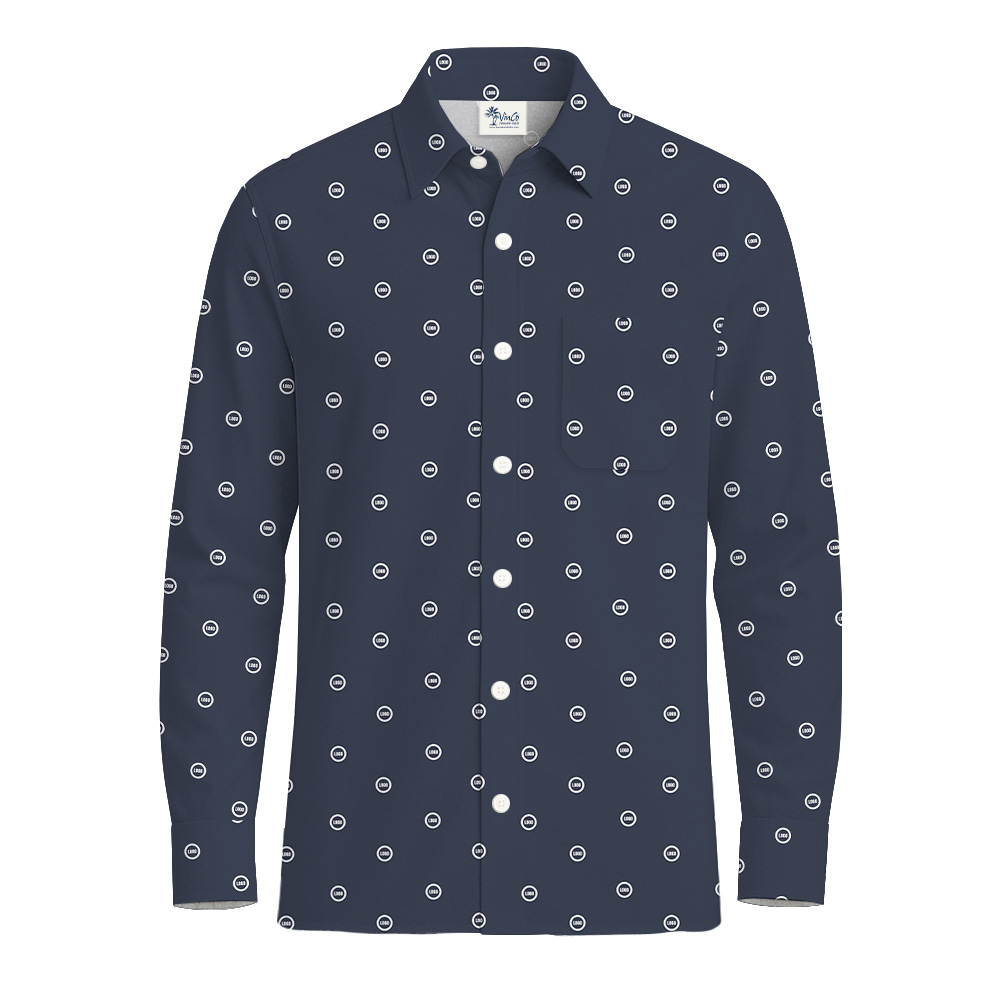 Custom Logo Button Long Sleeves Shirt
