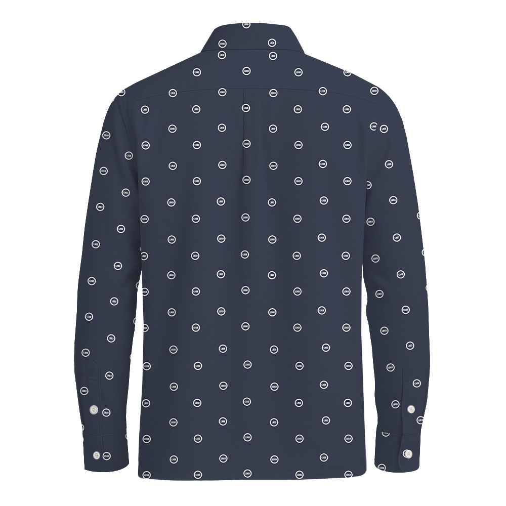 Custom Logo Button Long Sleeves Shirt