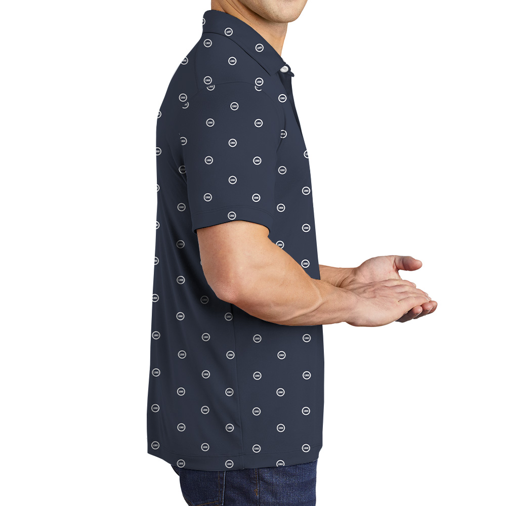 Custom Multiple Small Logo Polo Shirt