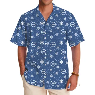 [Live Preview] Christmas Winter Snowfall Hawaiian Custom Logo Shirt