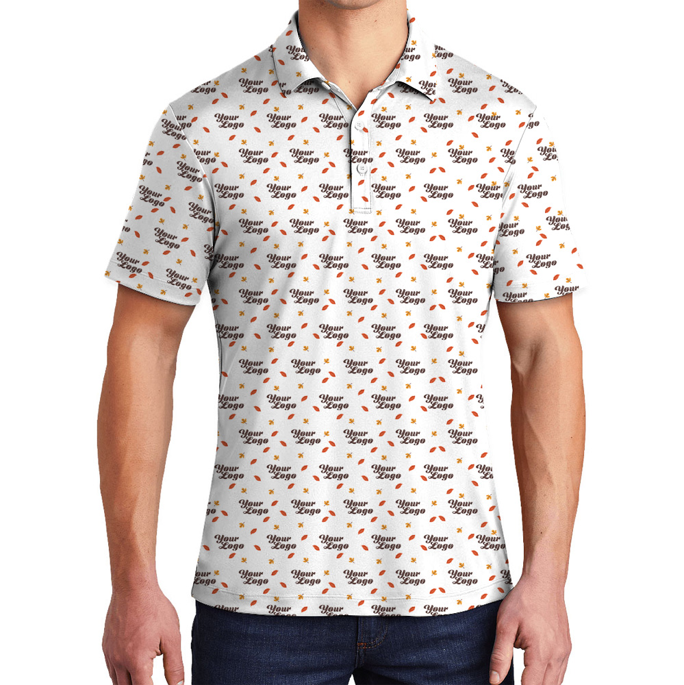 Thanksgiving Custom Logo Leaf Fall Polo Shirt - variant image 1