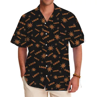 [Live Preview] Full Custom Logo Halloween Hawaiian Shirt