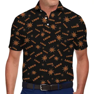 [Live Preview] Halloween Full Custom Logo Polo Shirt