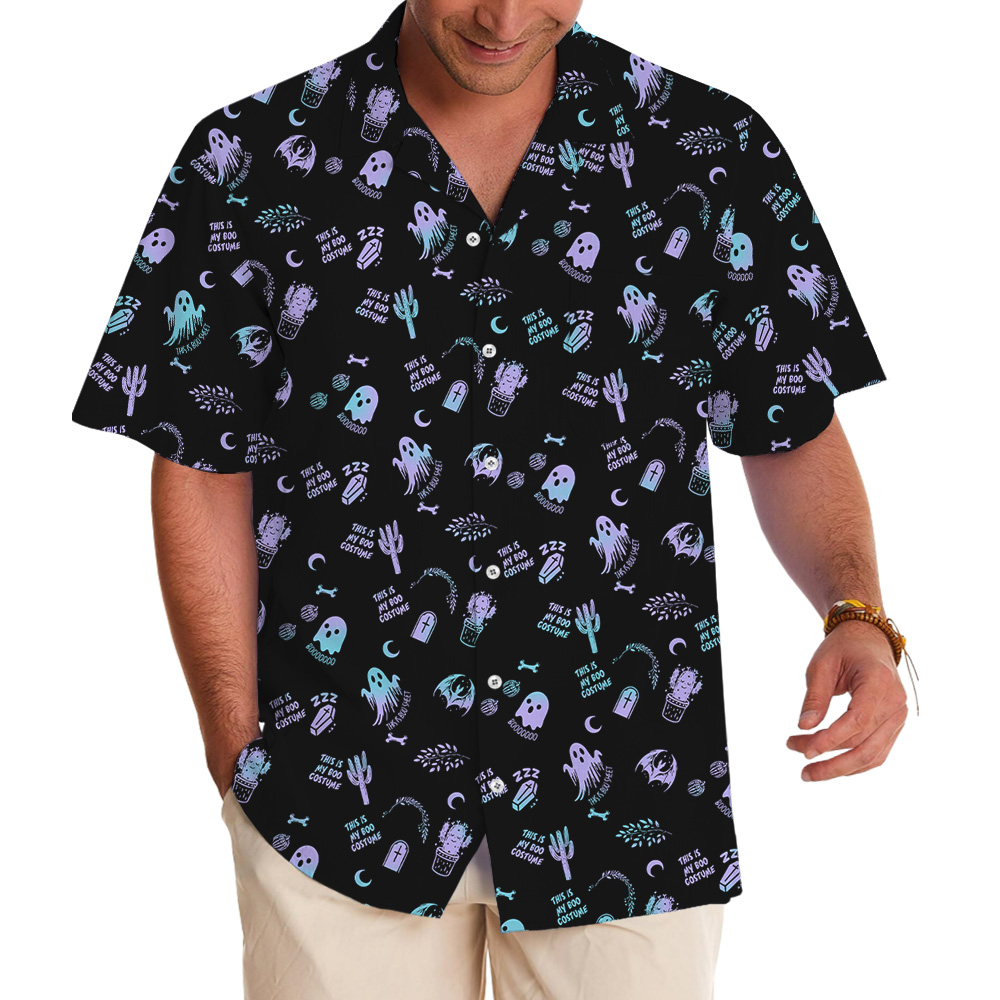 Halloween Pastel Ghost Party Hawaiian Shirt - variant image 1