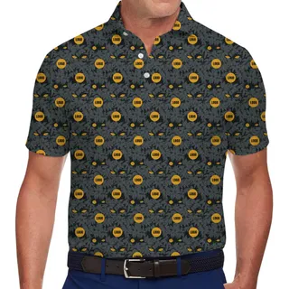[Live Preview] Horror Yellow Eyes Polo Shirt With Custom Logo