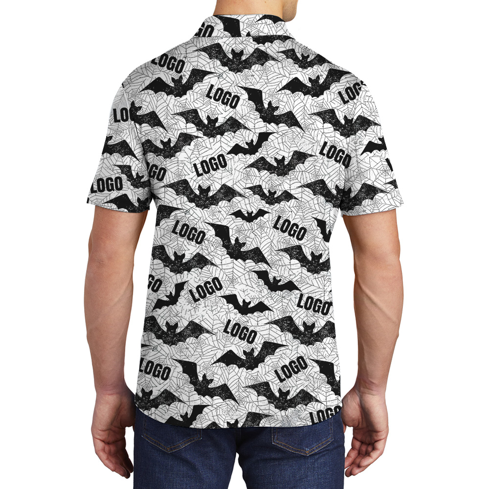 Flying Bat Swarm Custom Logo Polo Shirt