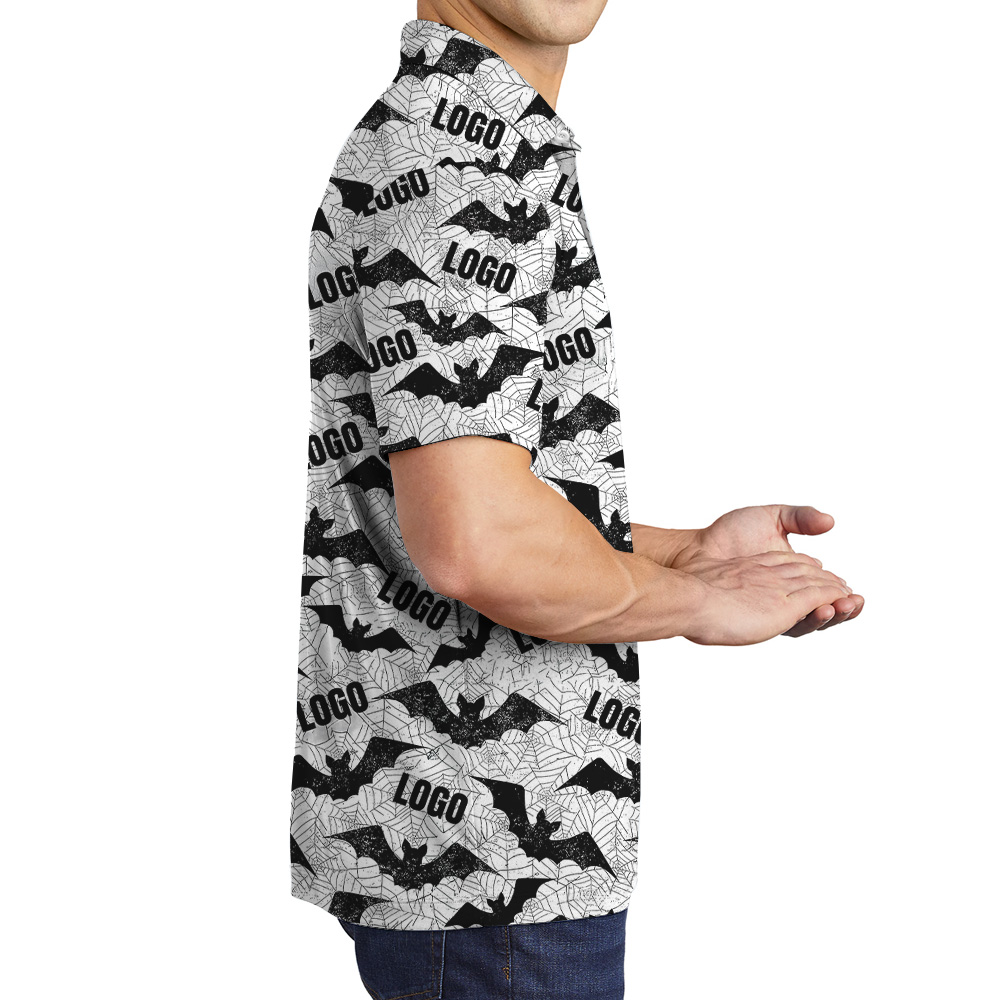 Flying Bat Swarm Custom Logo Polo Shirt
