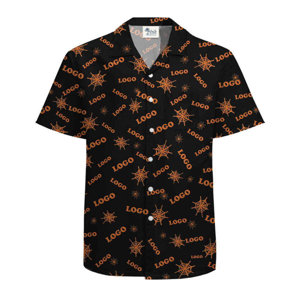 [Live Preview] Full Custom Logo Halloween Hawaiian Shirt