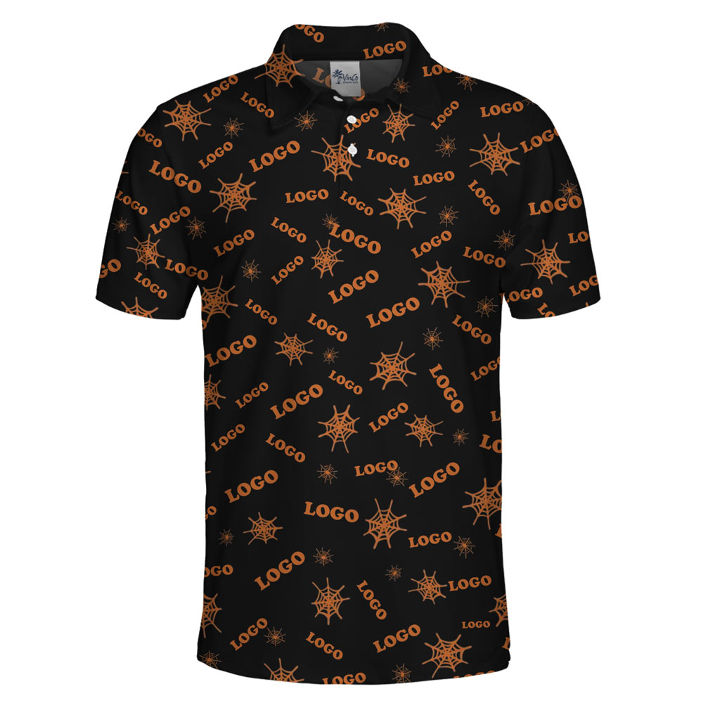 [Live Preview] Halloween Full Custom Logo Polo Shirt