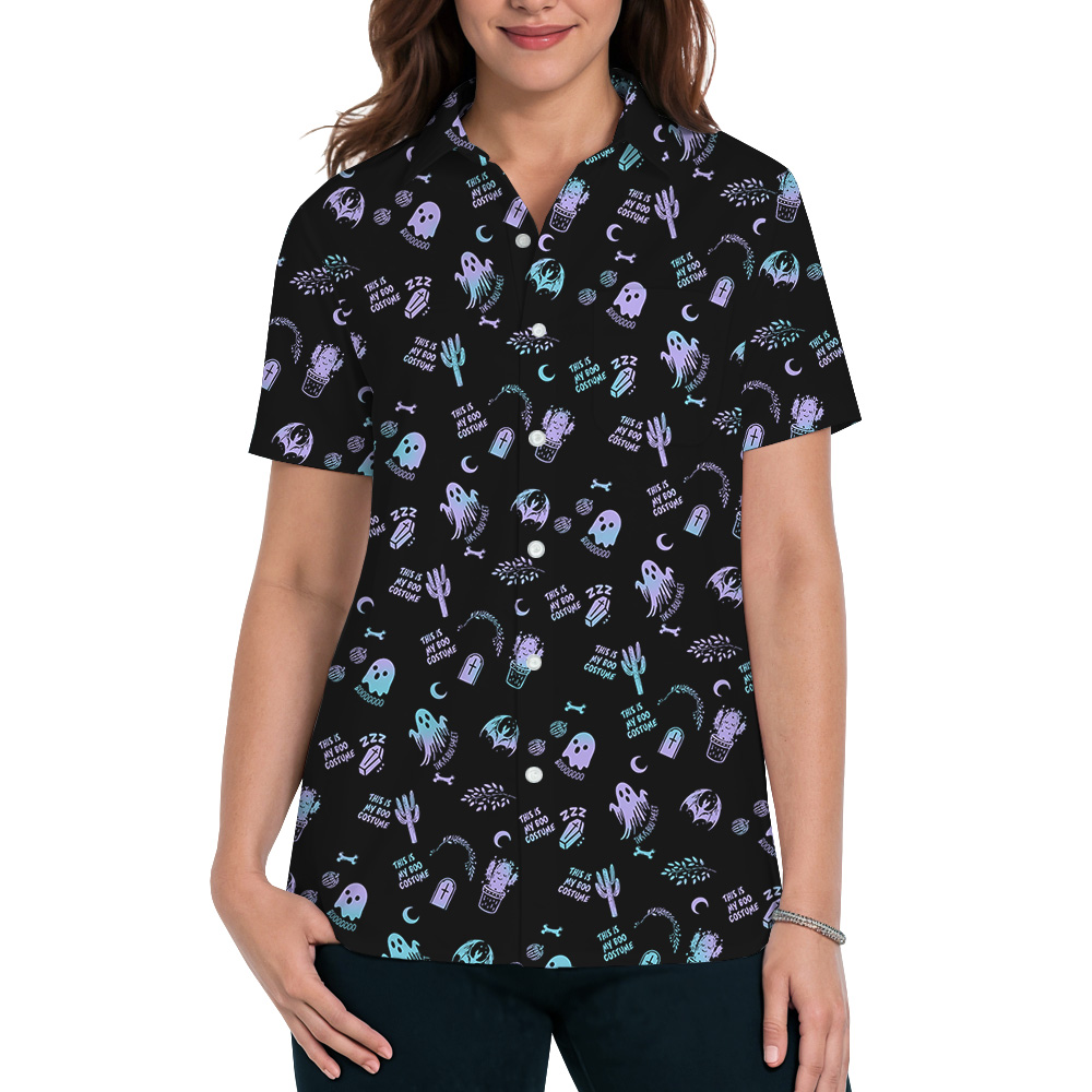 Halloween Pastel Ghost Party Hawaiian Shirt