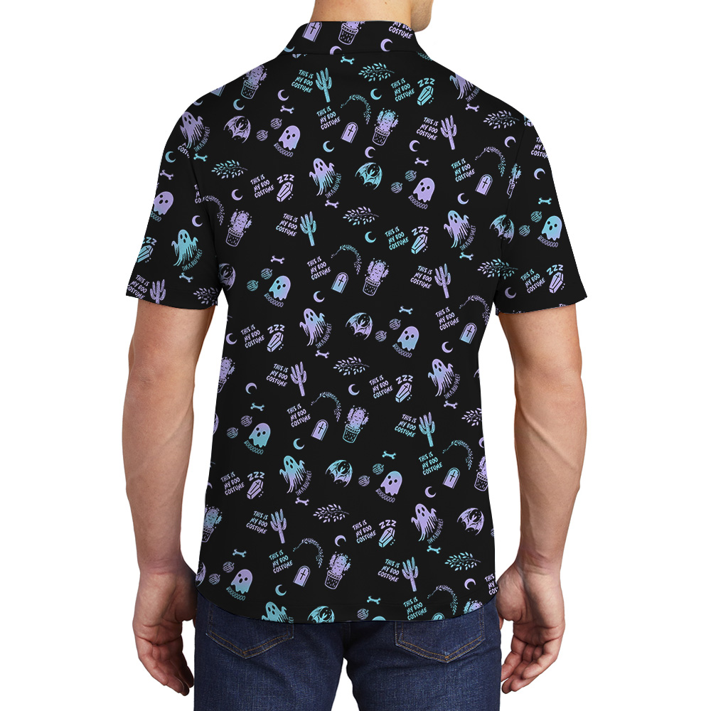 Specter Pattern Halloween Polo Shirt