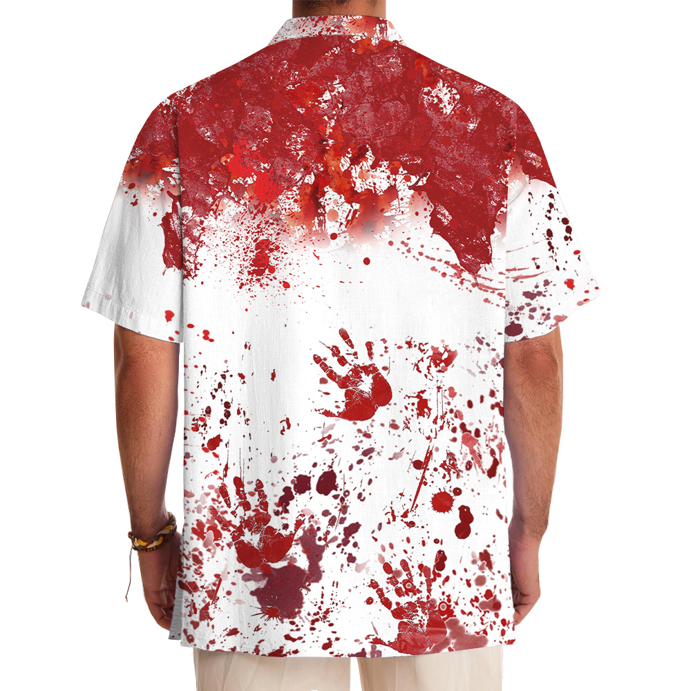 Bloody Mayhem Custom Logo Halloween Hawaiian Shirt