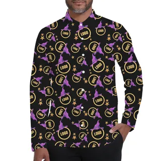 [Live Preview] Halloween Custom Logo Hat Long Sleeves Shirt