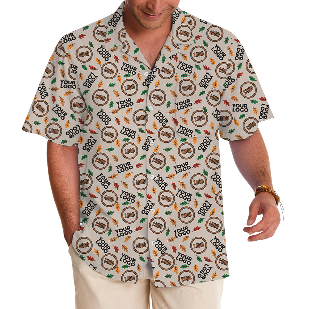 Multi Custom Logo Thanksgiving Hawaiian Shirt - variant image 1