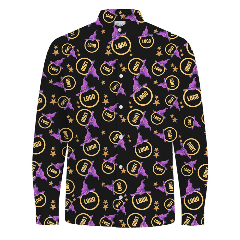 [Live Preview] Halloween Custom Logo Hat Long Sleeves Shirt