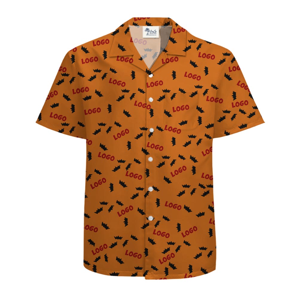 [Live Preview] Custom Company Logo Hawaiian Shirt Theme Halloween