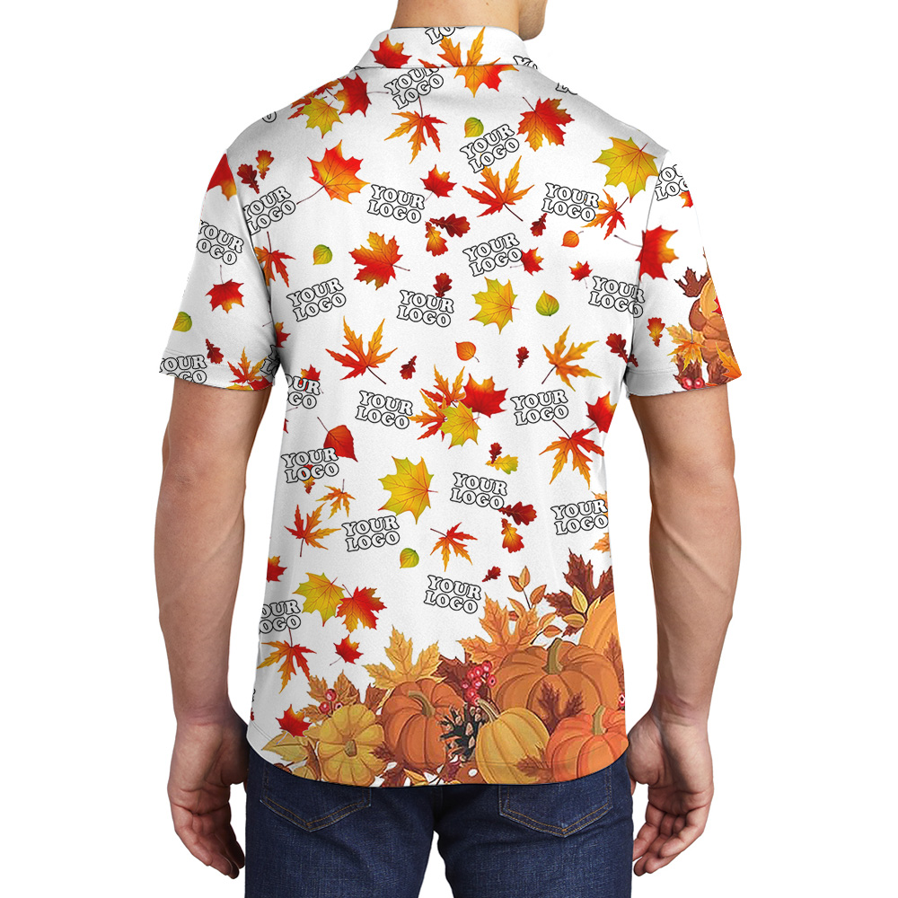 Custom Logo Thanksgiving Harvest Theme Polo Shirt