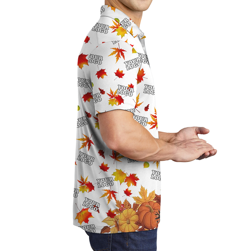 Custom Logo Thanksgiving Harvest Theme Polo Shirt
