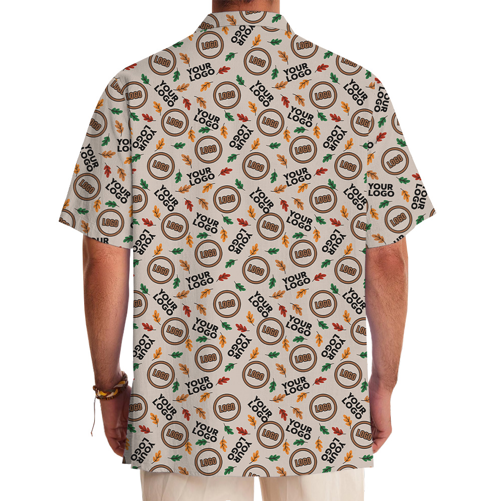 Multi Custom Logo Thanksgiving Hawaiian Shirt