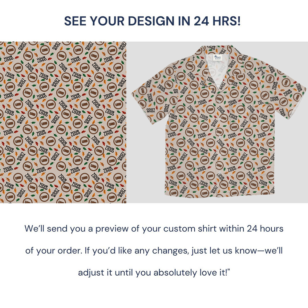 Multi Custom Logo Thanksgiving Hawaiian Shirt