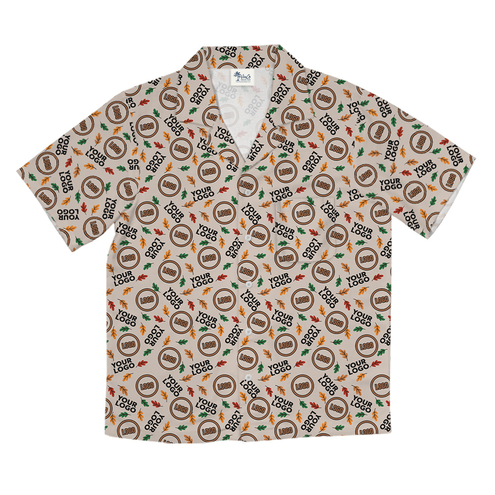 Multi Custom Logo Thanksgiving Hawaiian Shirt