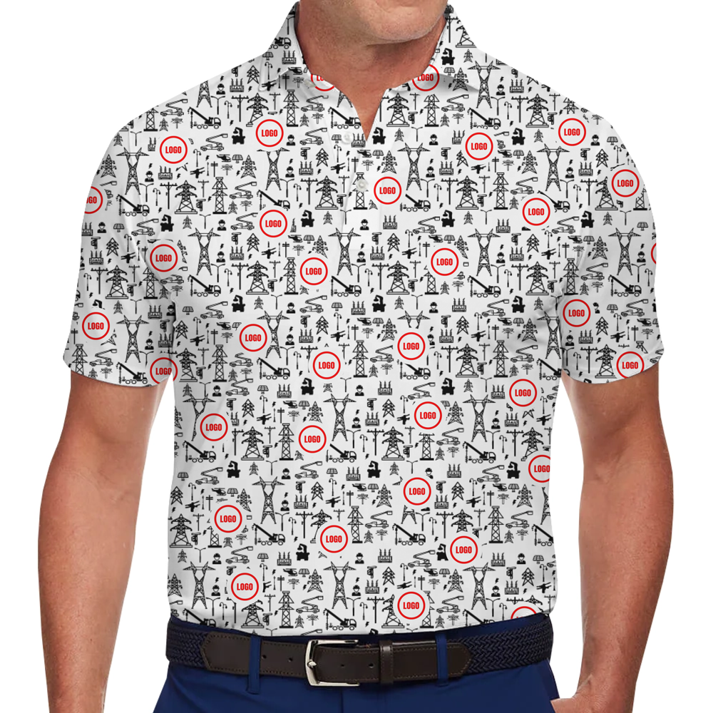 Custom Company Logo Polo Shirt Theme Construction - variant image 1