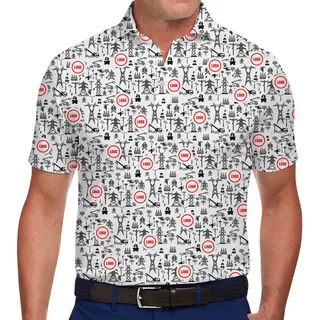 Custom Company Logo Polo Shirt Theme Construction