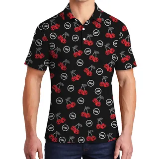 Custom Logo Scary Cherry Polo Shirt