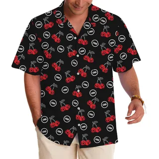 Scary Cherry Custom Logo Hawaiian Shirt