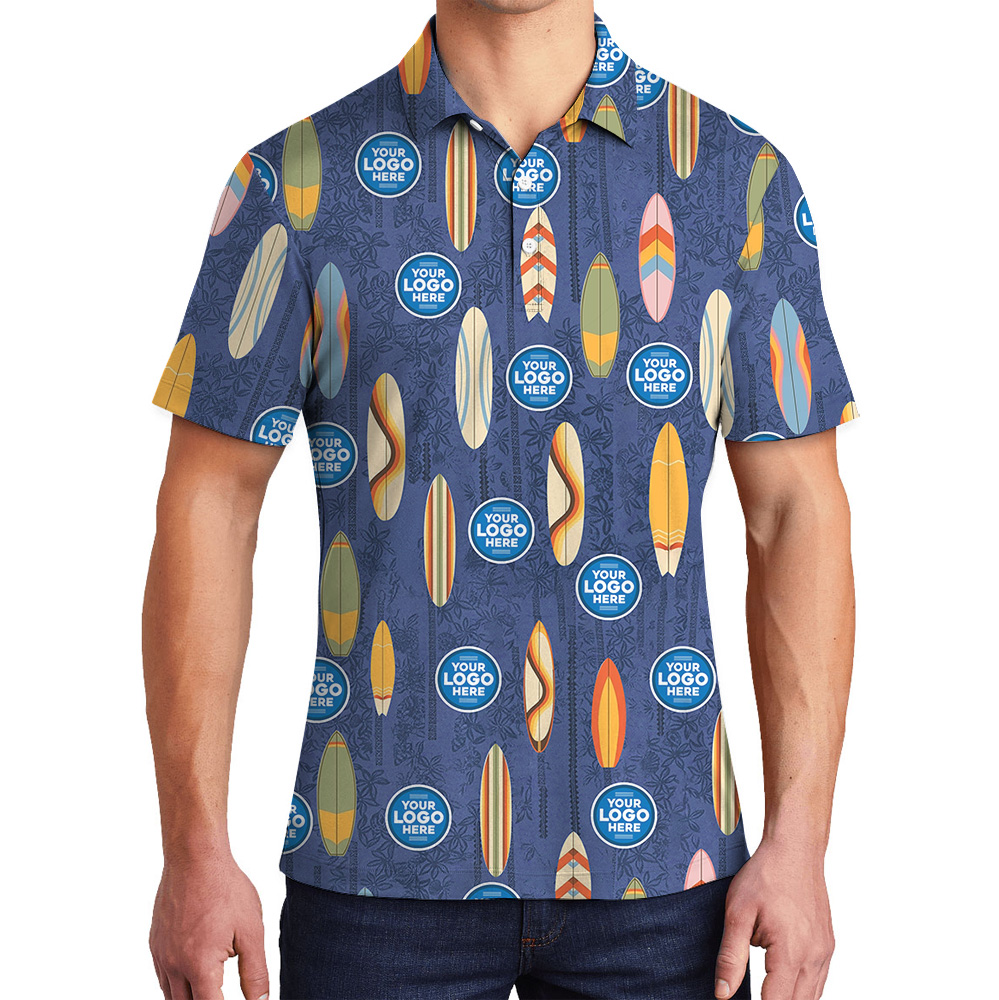 Custom Logo Ocean Breeze Surf Polo Shirt - variant image 1