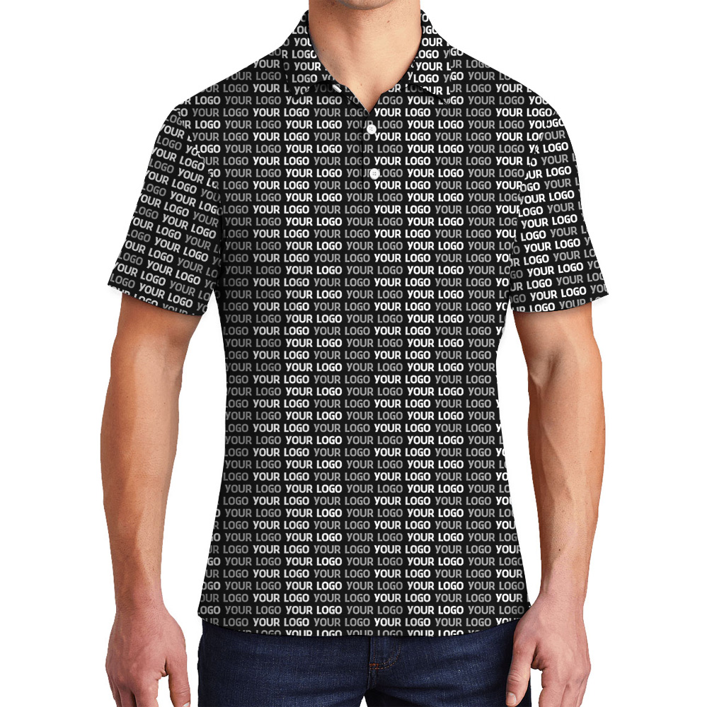 All-Over Custom Logo Polo Shirt - variant image 1