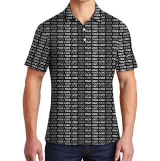 All-Over Custom Logo Polo Shirt