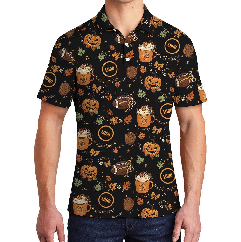 Football Halloween Polo Shirt With Custom Logo - variant image 1