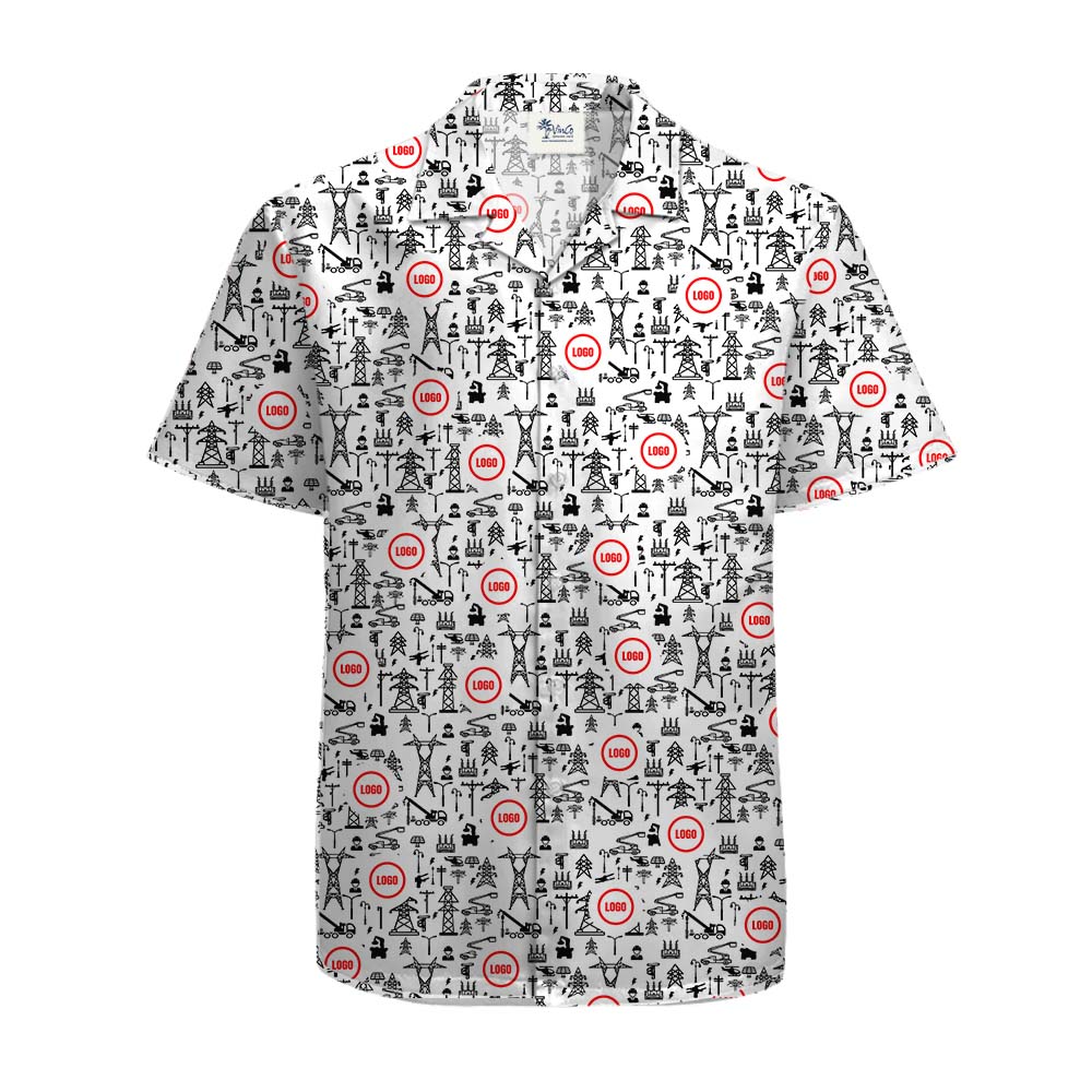 Custom Logo Hawaiian Shirt Theme Construction