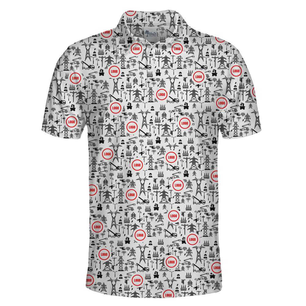 Custom Company Logo Polo Shirt Theme Construction