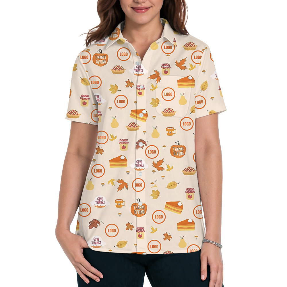 Custom Logo Hawaiian Shirt For Thanksgiving
