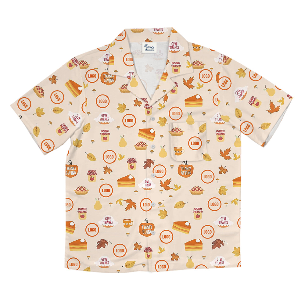 Custom Logo Hawaiian Shirt For Thanksgiving