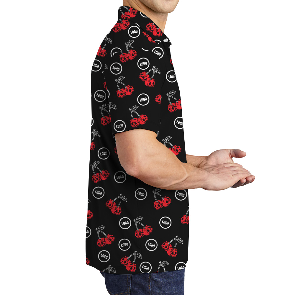 Custom Logo Scary Cherry Polo Shirt