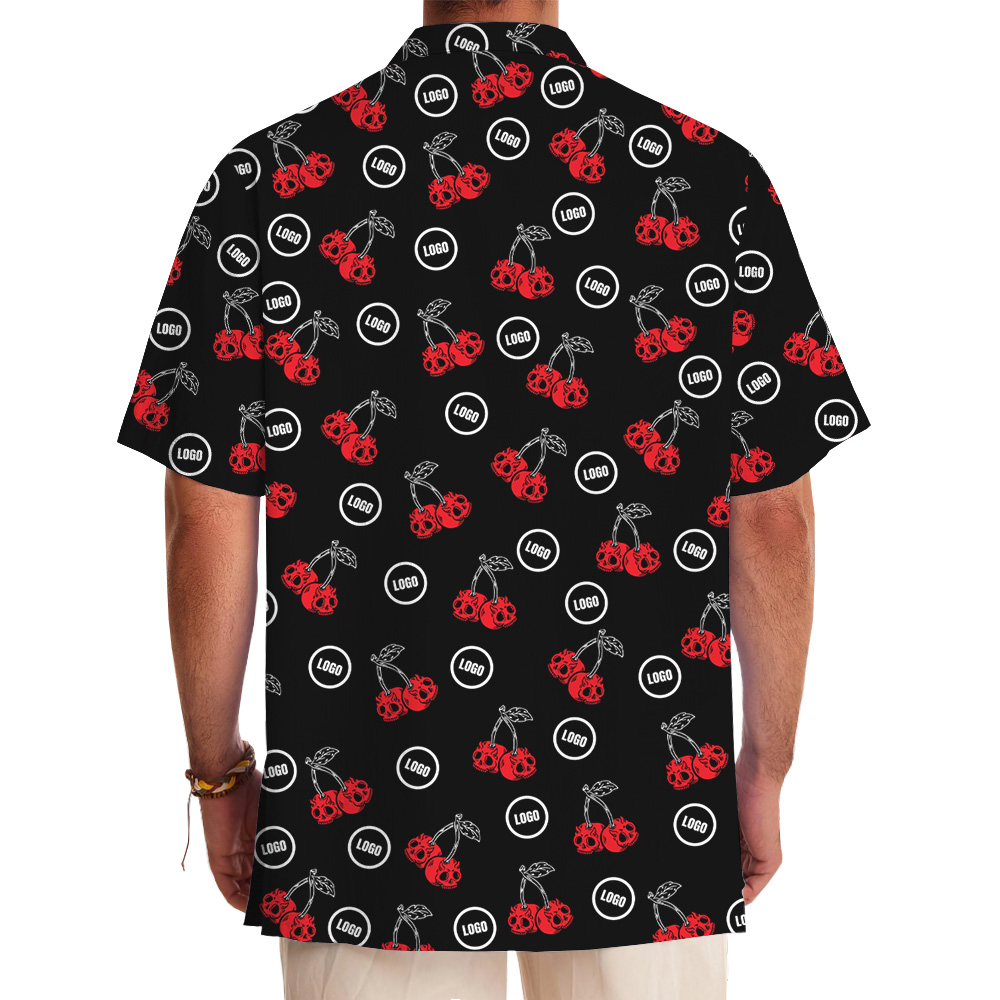 Scary Cherry Custom Logo Hawaiian Shirt