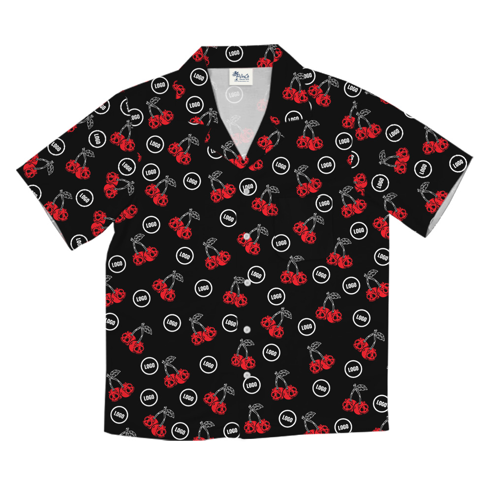Scary Cherry Custom Logo Hawaiian Shirt