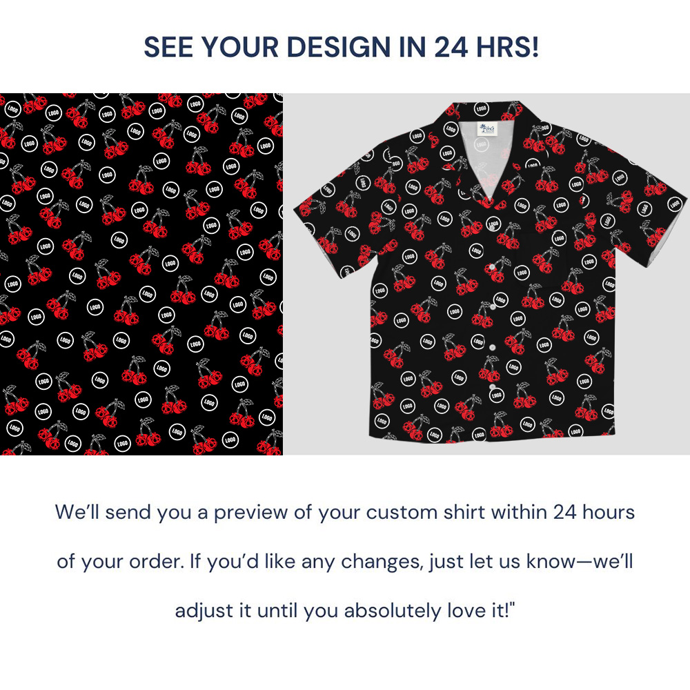 Scary Cherry Custom Logo Hawaiian Shirt