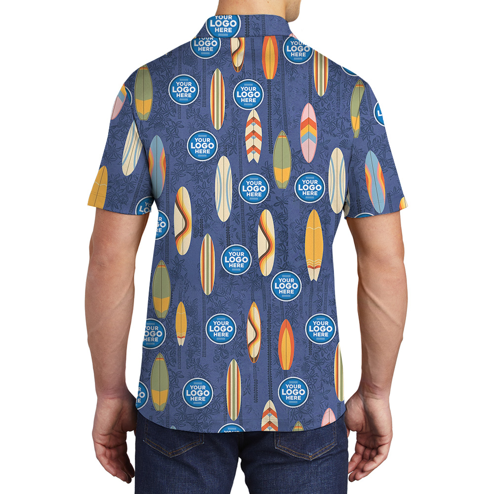 Custom Logo Ocean Breeze Surf Polo Shirt