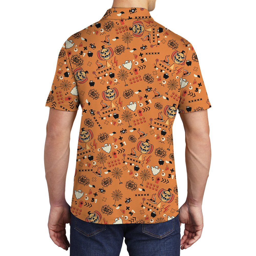 Halloween Small Icons Polo Shirt