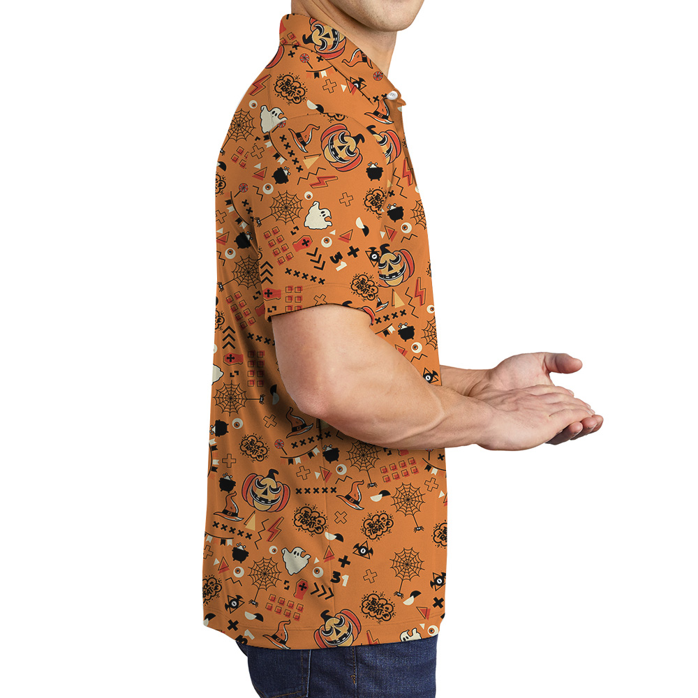 Halloween Small Icons Polo Shirt