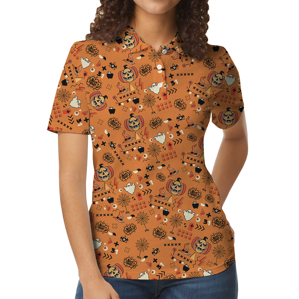 Halloween Small Icons Polo Shirt